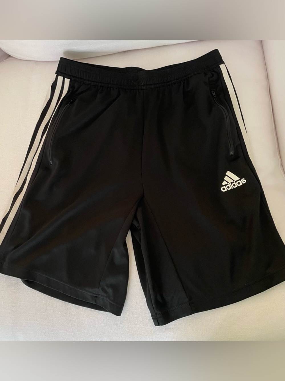 Adidas Black Athletic Shorts Aeroready PRIMEBLUE Men’s Size Medium